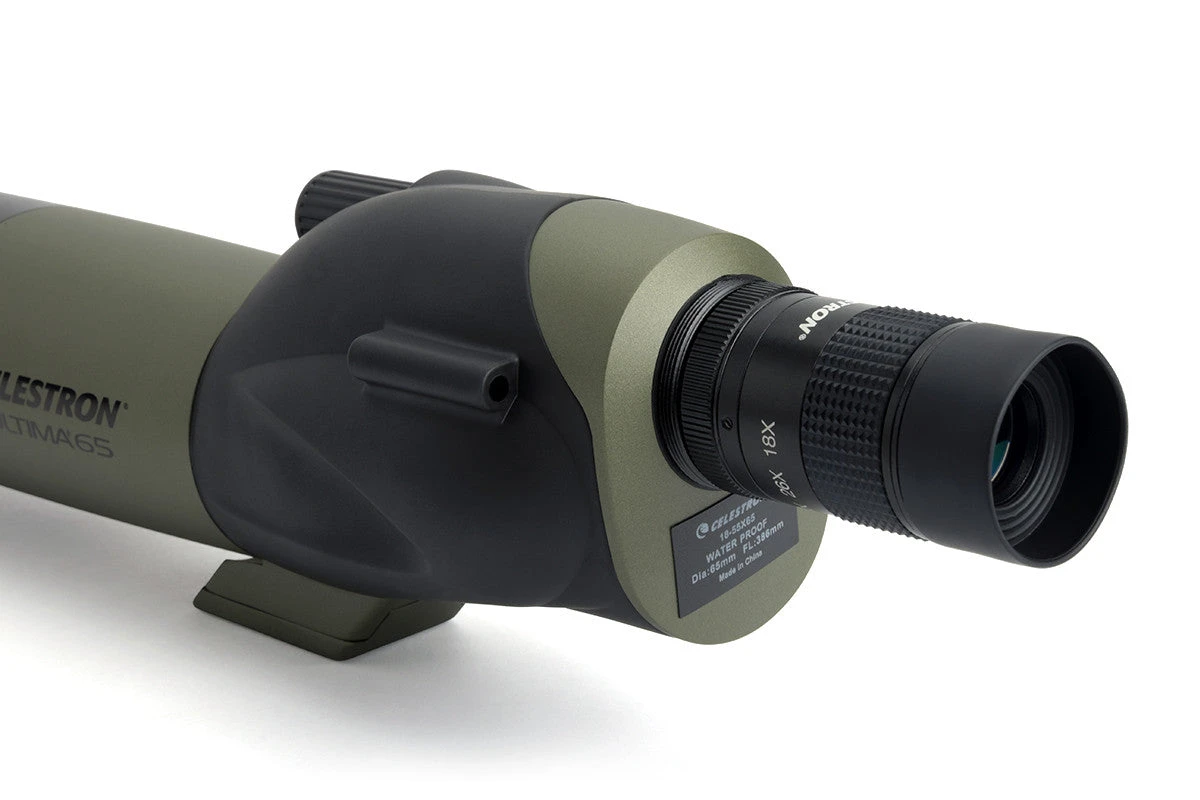 Celestron Ultima 18-55x65mm Straight Zoom Spotting Scope - Image 3