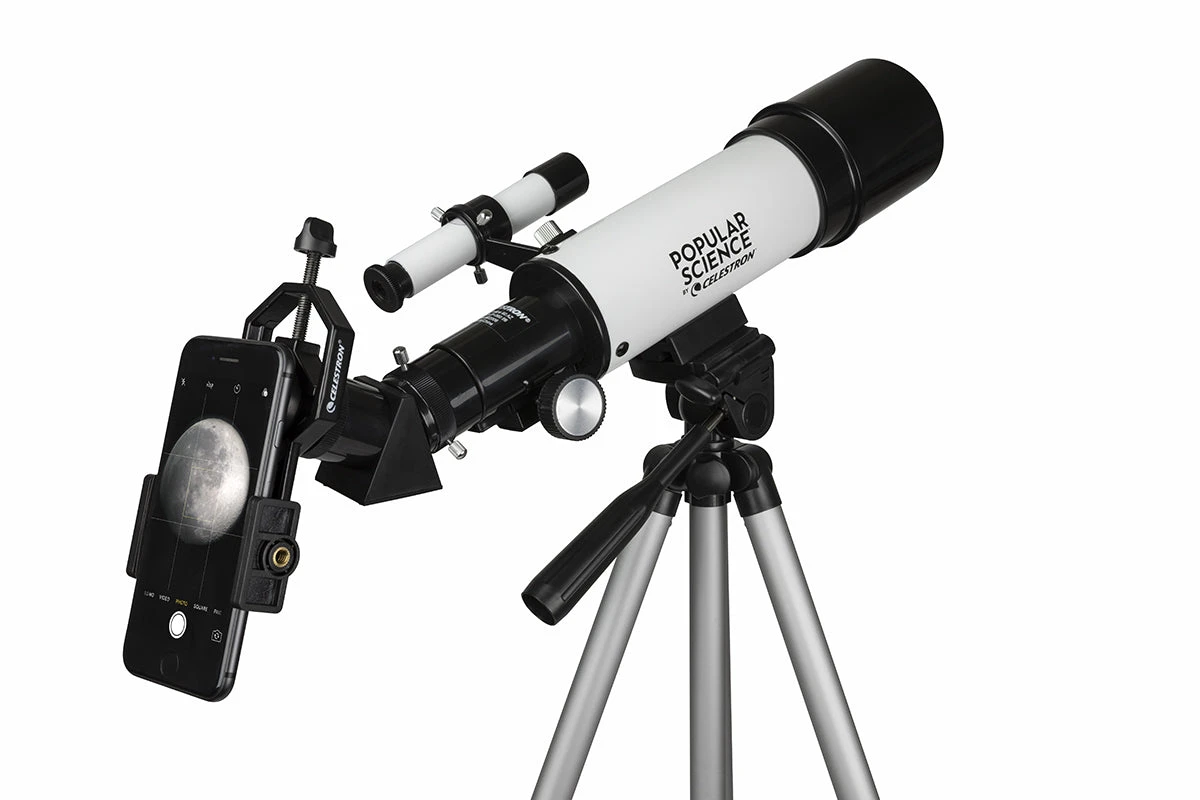 Popular Science By Celestron Travel Scope 60 Portable Telescope With Smartphone Adapter And Bluetooth Remote - Image 6