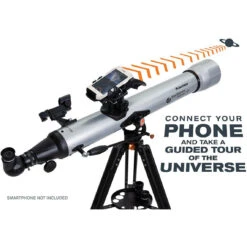 Celestron StarSense Explorer LT 80AZ Smartphone App-Enabled Refractor Telescope With Lens Cleaning Kit