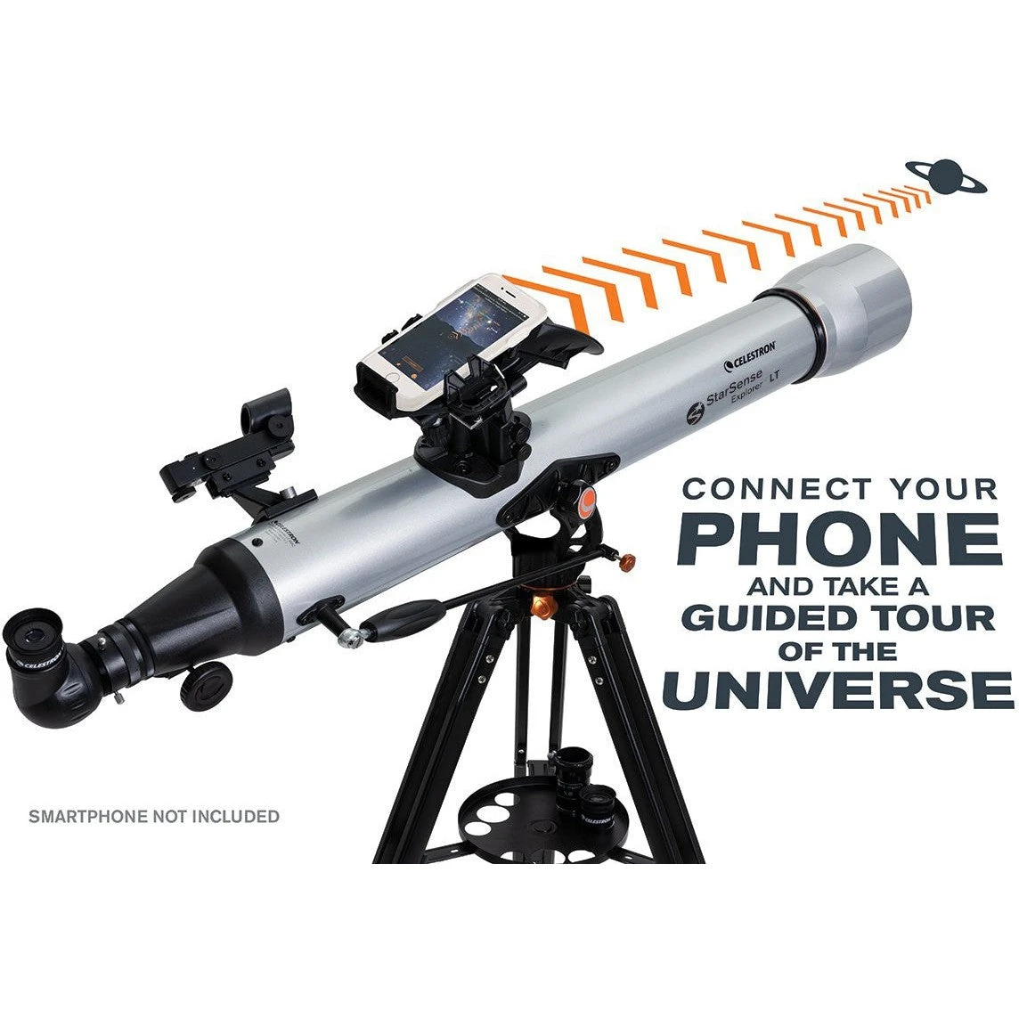 Celestron StarSense Explorer LT 80AZ Smartphone App-Enabled Refractor Telescope With Lens Cleaning Kit