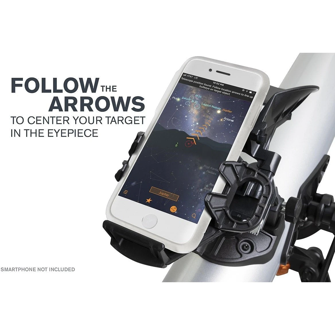 Celestron StarSense Explorer LT 80AZ Smartphone App-Enabled Refractor Telescope With Lens Cleaning Kit - Image 3