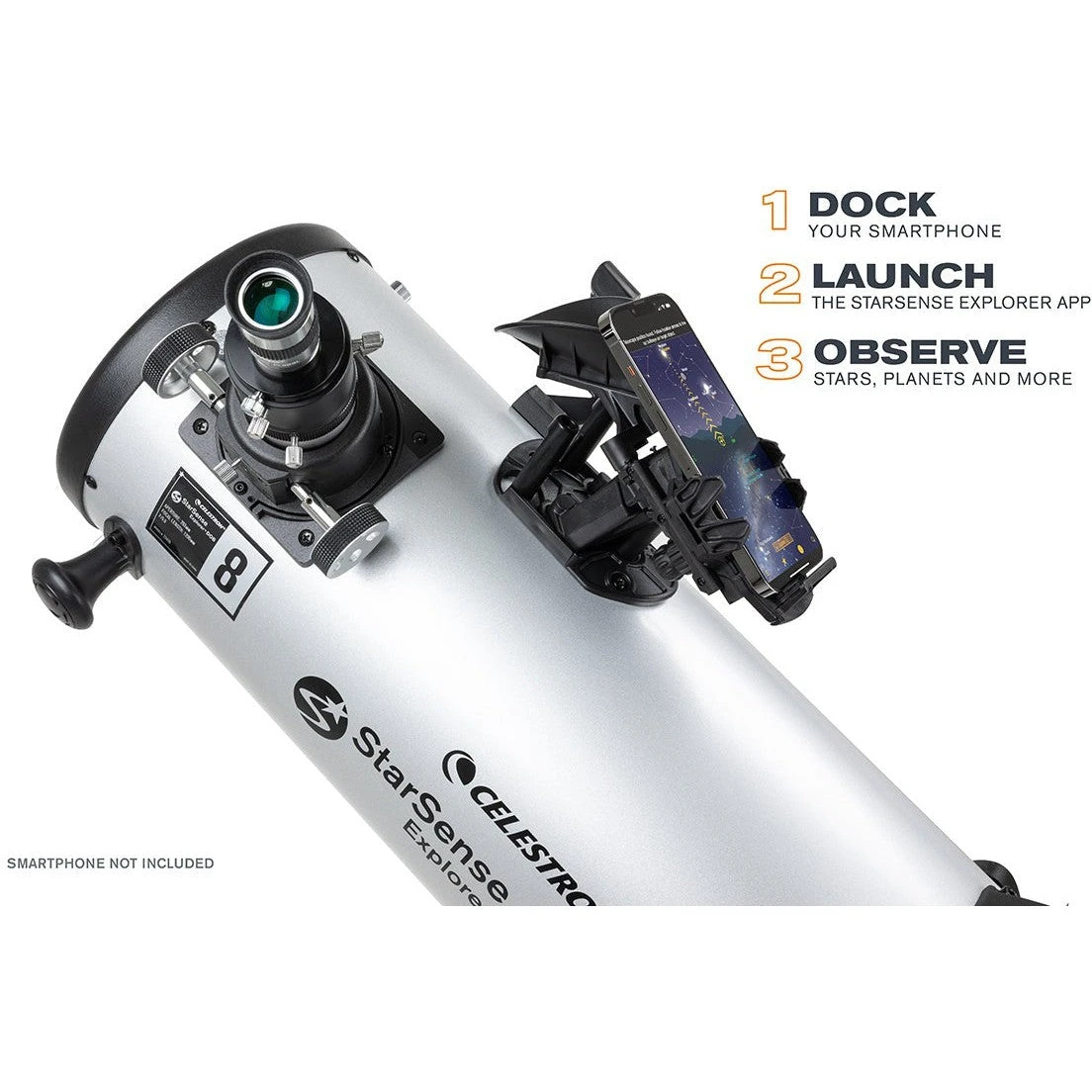 Celestron StarSense Explorer 8" Smartphone App-Enabled Dobsonian Telescope - Image 2