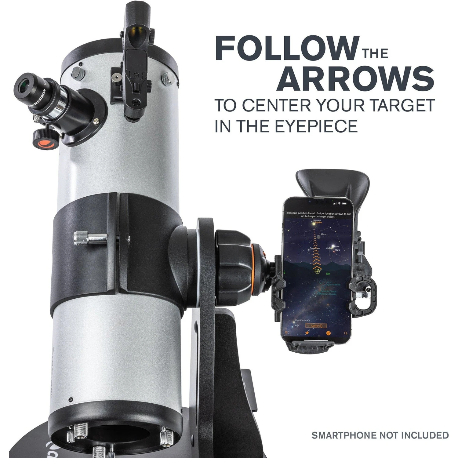 Celestron StarSense Explorer 114mm Smartphone App-Enabled Tabletop Dobsonian Telescope - Image 3
