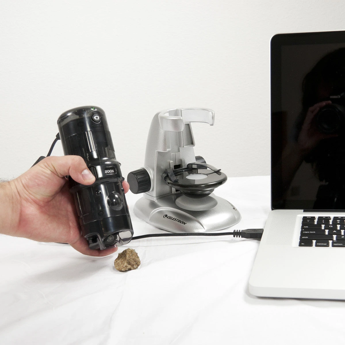 Celestron Amoeba Dual Purpose Digital Microscope (Gray) - Image 2