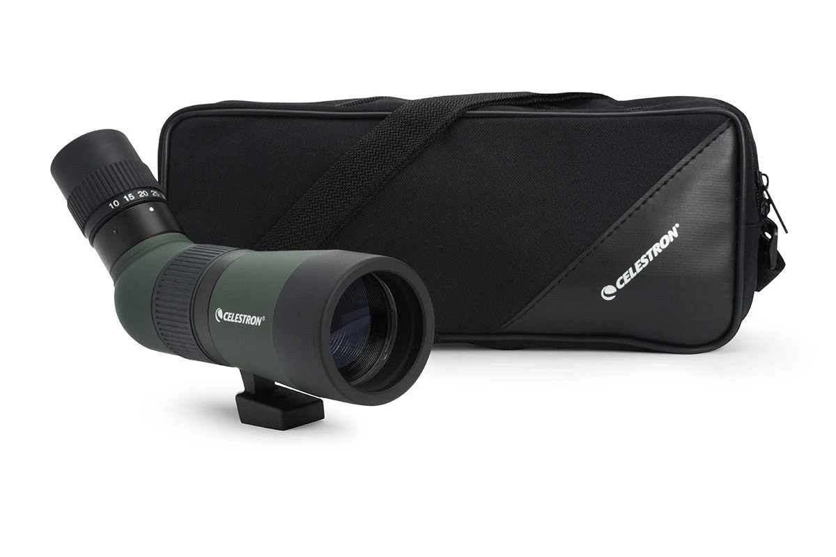 Celestron LandScout 10-30x50mm Angled Zoom Spotting Scope With Table-top Tripod - Image 7