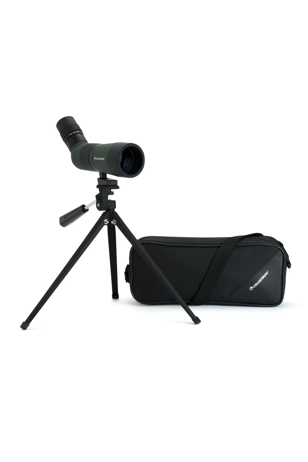 Celestron LandScout 10-30x50mm Angled Zoom Spotting Scope With Table-top Tripod - Image 8