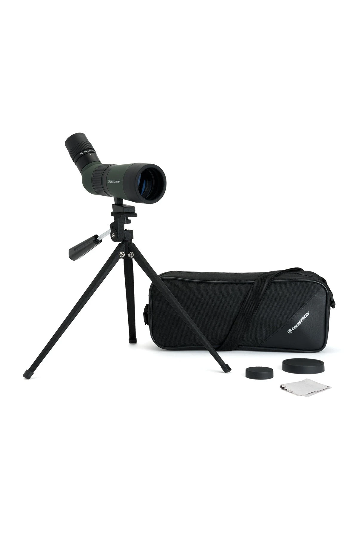 Celestron LandScout 10-30x50mm Angled Zoom Spotting Scope With Table-top Tripod - Image 9