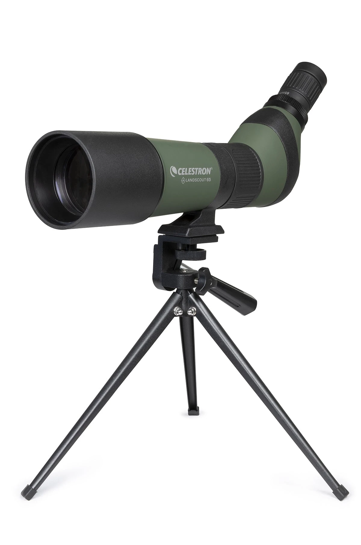 Celestron LandScout 20-60x65mm Angled Zoom Spotting Scope With Table-top Tripod And Smartphone Adapter - Image 2
