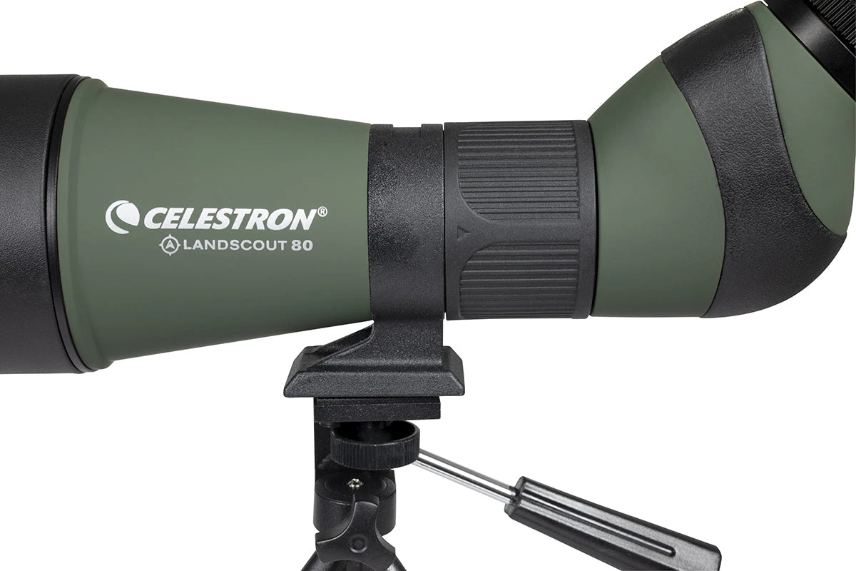 Celestron LandScout 20-60x80mm Angled Zoom Spotting Scope With Table-top Tripod And Smartphone Adapter - Image 6