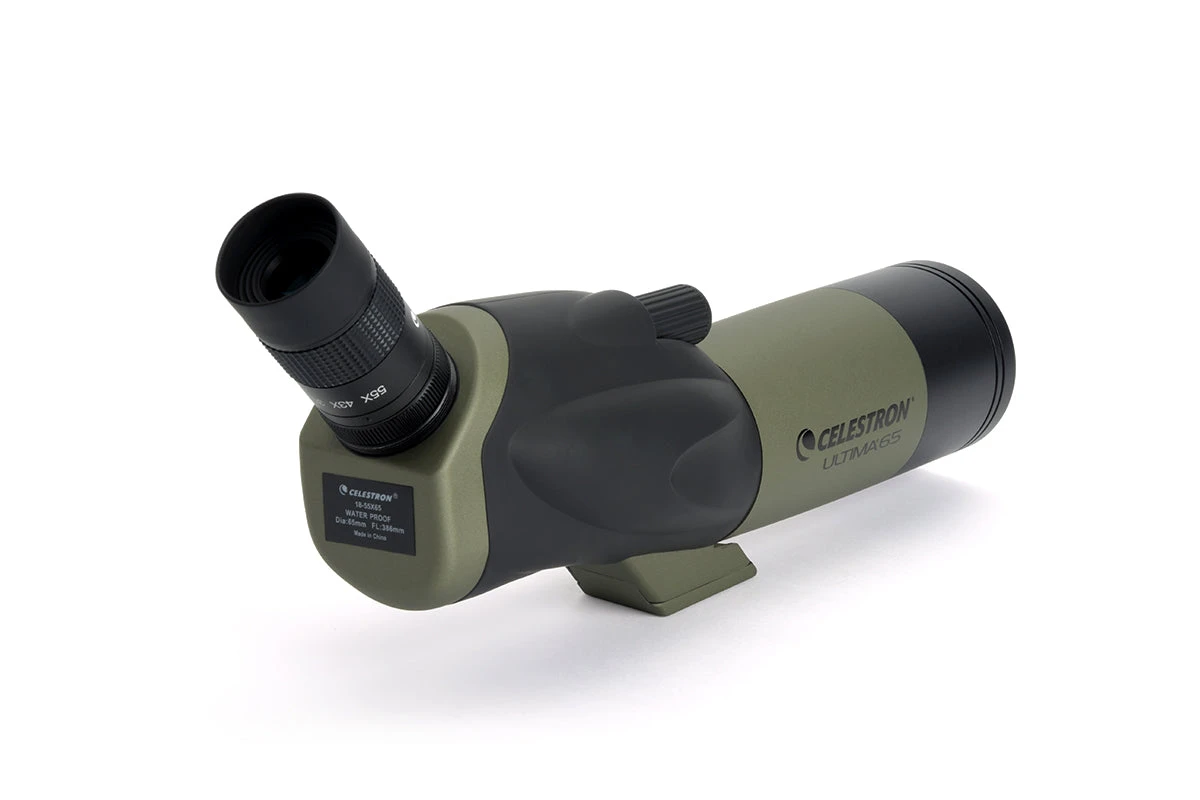 Celestron Ultima 18-55x65mm Angled Zoom Spotting Scope With Smartphone Adapter - Image 2