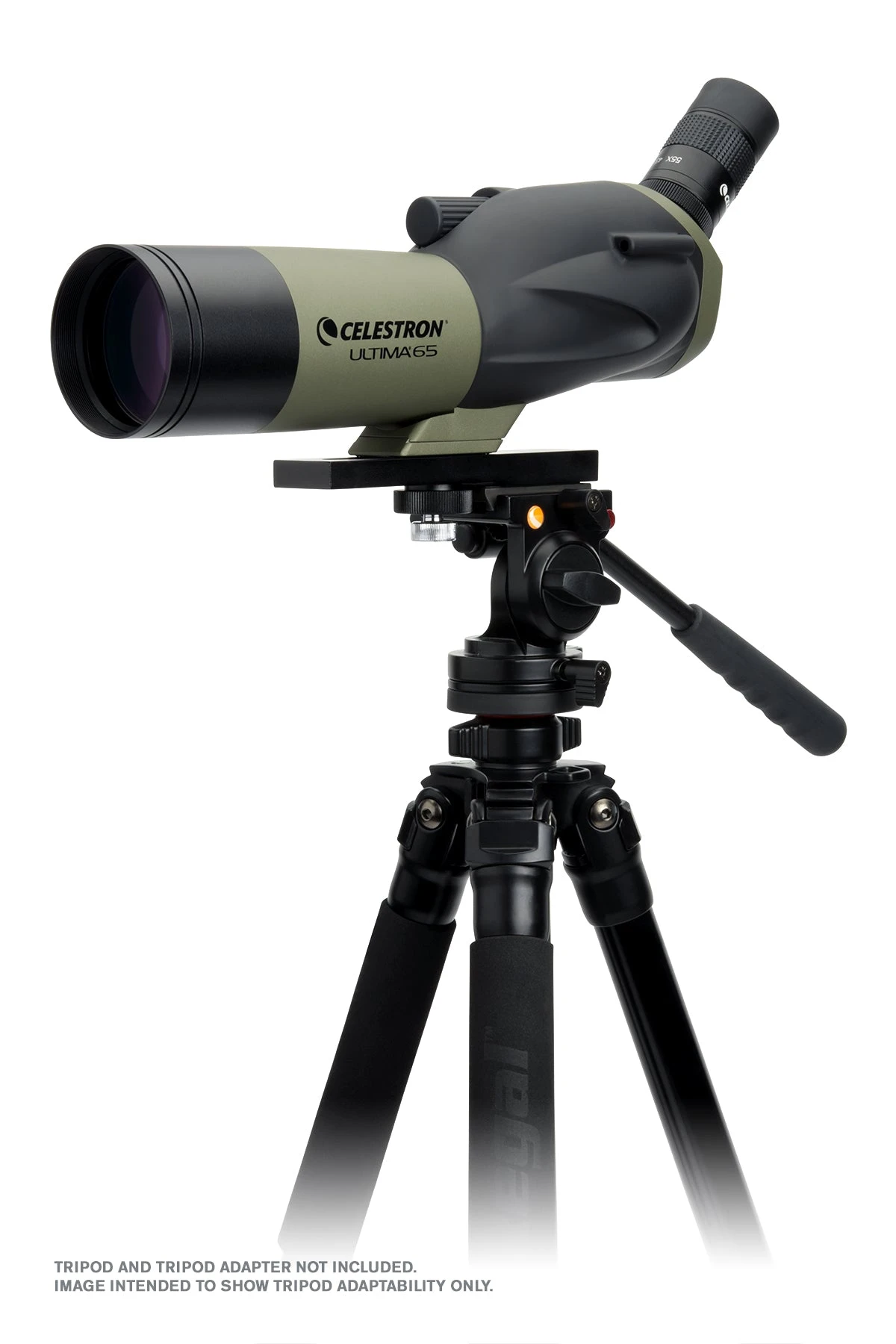 Celestron Ultima 18-55x65mm Angled Zoom Spotting Scope With Smartphone Adapter - Image 7