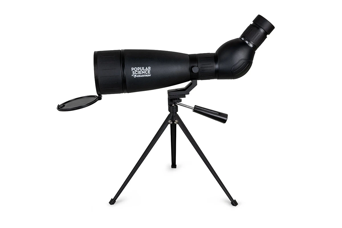 Popular Science By Celestron LandScout 20-60x80mm Angled Zoom Spotting Scope With Smartphone Adapter And Bluetooth Remote - Image 6