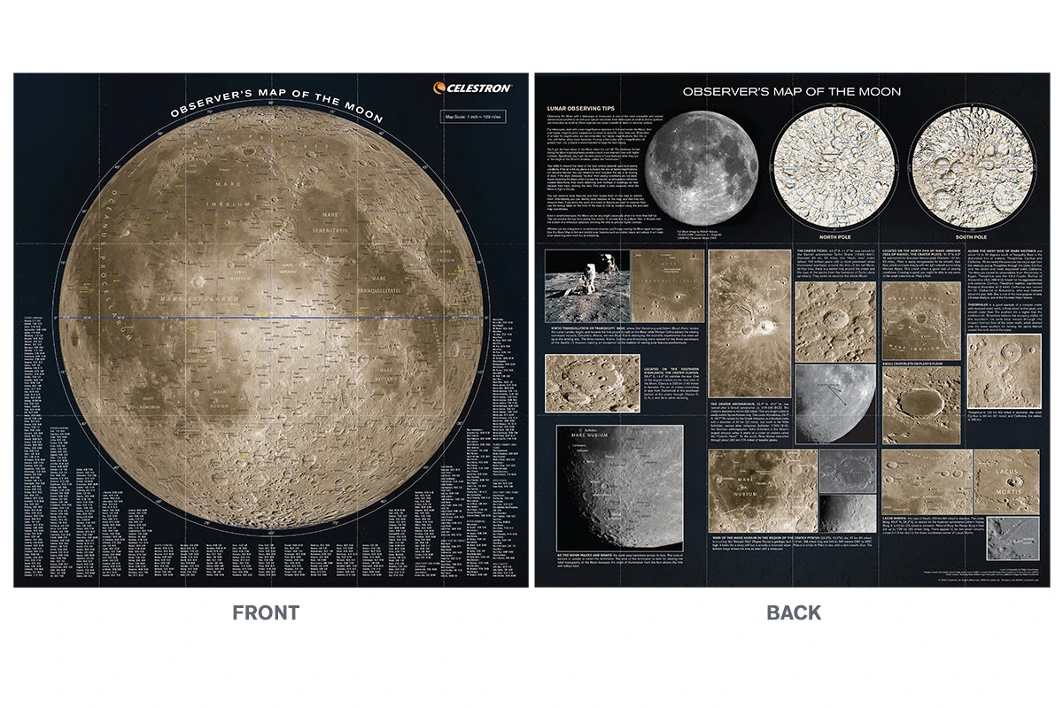 Celestron Observer’s Map Of The Moon