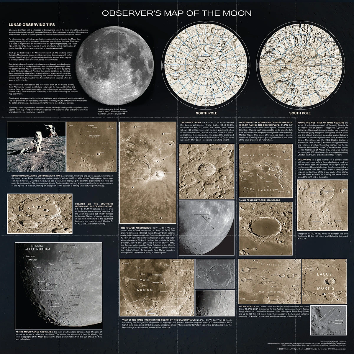 Celestron Observer’s Map Of The Moon - Image 4