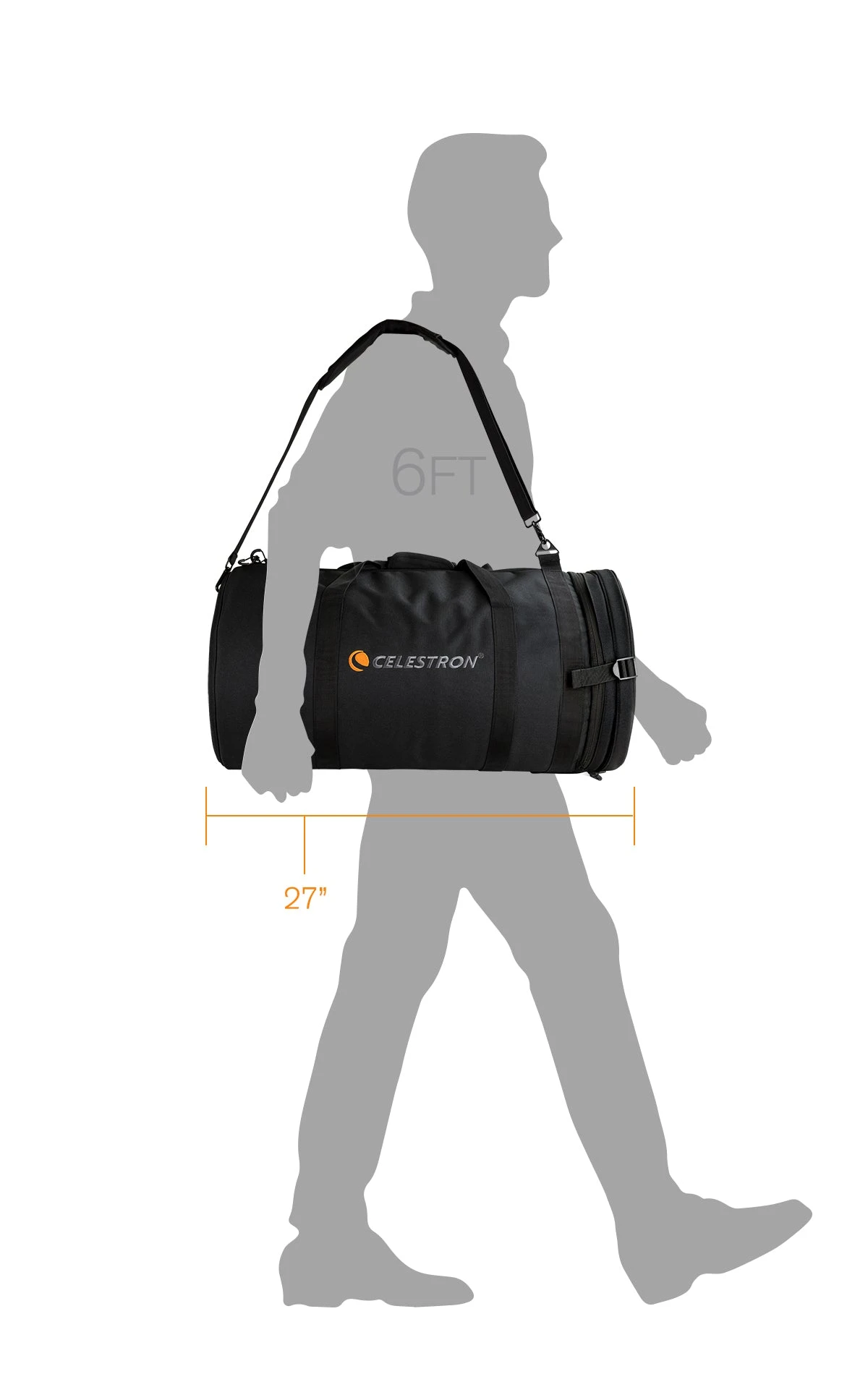 Celestron Padded Telescope Bag For 11" Optical Tubes - Image 10